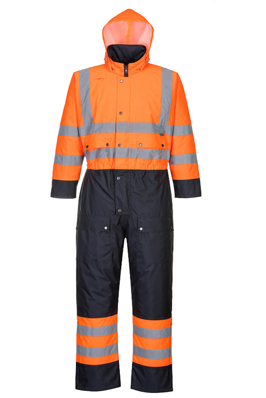 Gevoerde overall high-visibility Portwest S485 voorkant
