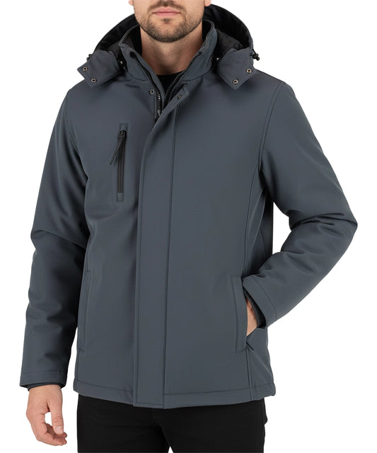 Gevoerde softshell jas Lemon & Soda 4855 aan foto model