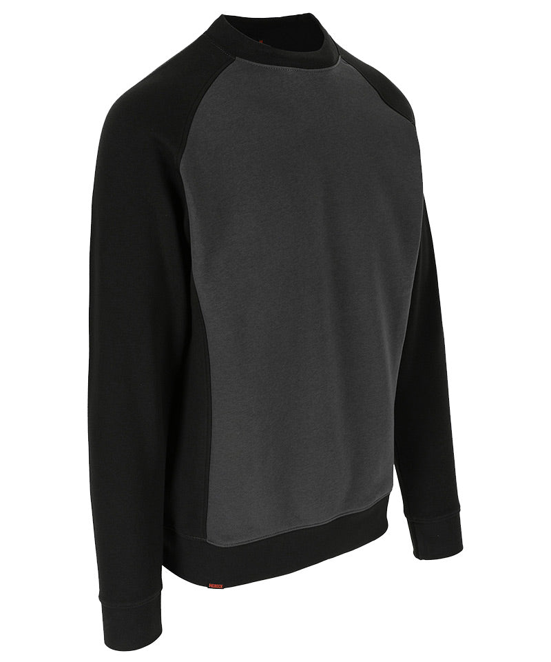 Herock Sweater Boris grijs zwart zijkant