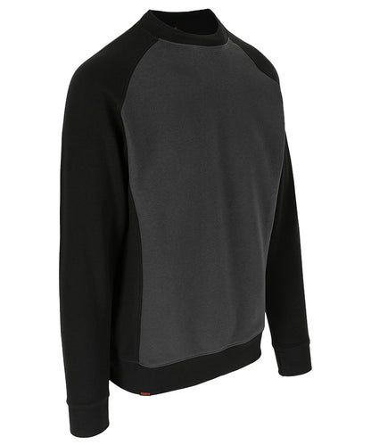 Herock Sweater Boris grijs zwart zijkant
