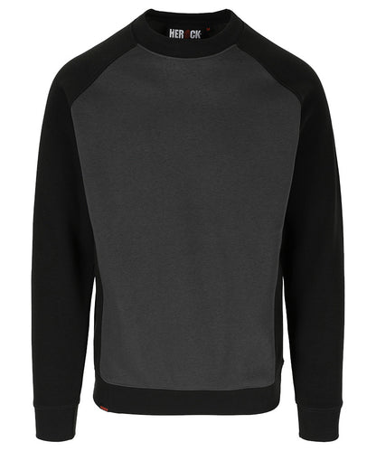 Herock Sweater Boris grijs zwart voorkant