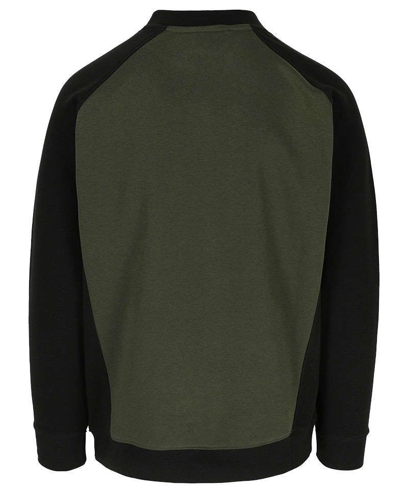 Herock Sweater Boris groen zwart achterkant