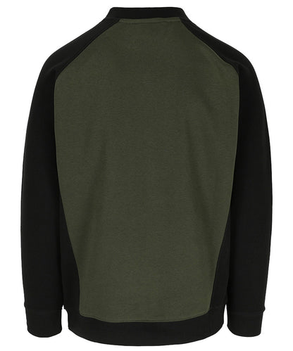 Herock Sweater Boris groen zwart achterkant