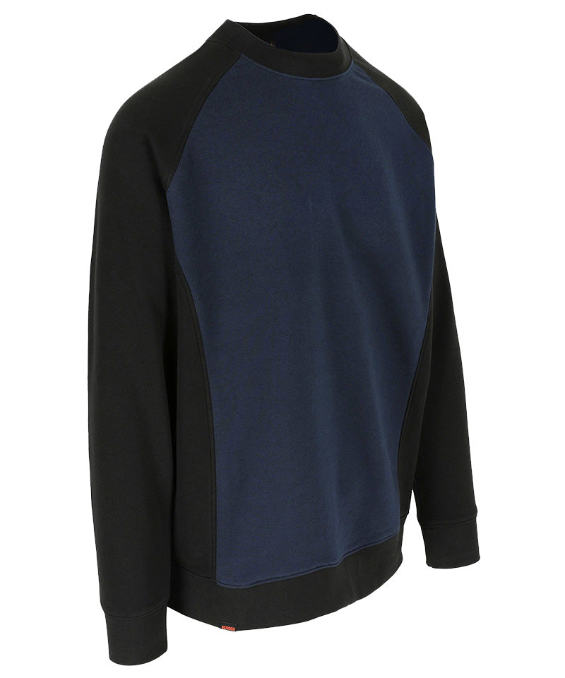 Herock Sweater Boris navy zwart zijkant