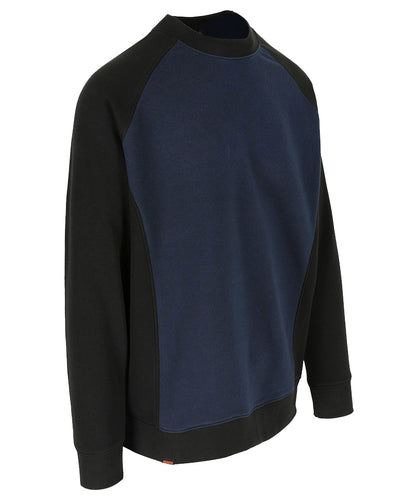 Herock Sweater Boris navy zwart zijkant