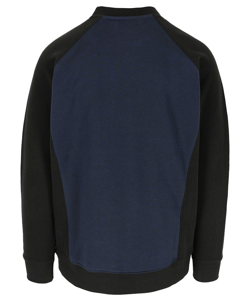 Herock Sweater Boris navy zwart achterkant