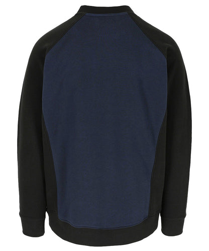 Herock Sweater Boris navy zwart achterkant