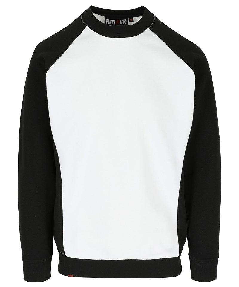 Herock Sweater Boris wit zwart voorkant
