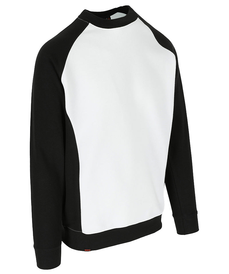 Herock Sweater Boris wit zwart zijkant