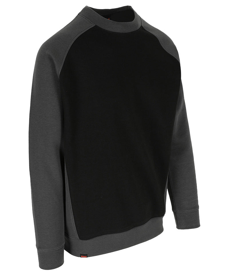 Herock Sweater Boris zwart grijs zijkant