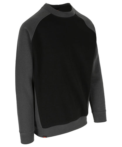Herock Sweater Boris zwart grijs zijkant