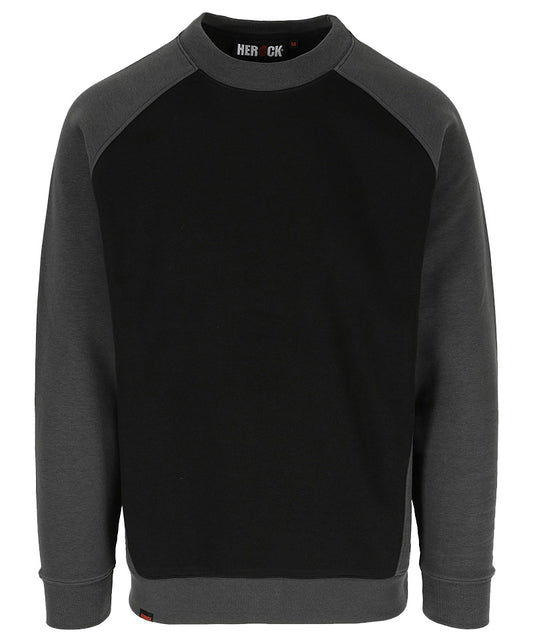 Herock Sweater Boris zwart grijs voorkant