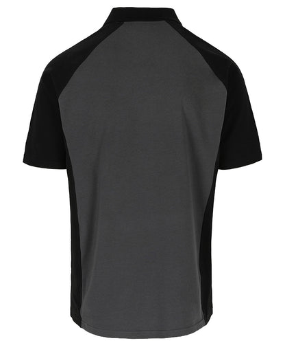 Herock Poloshirt Brabo antraciet zwart achterkant