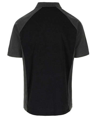 Herock Poloshirt Brabo zwart antraciet achterkant