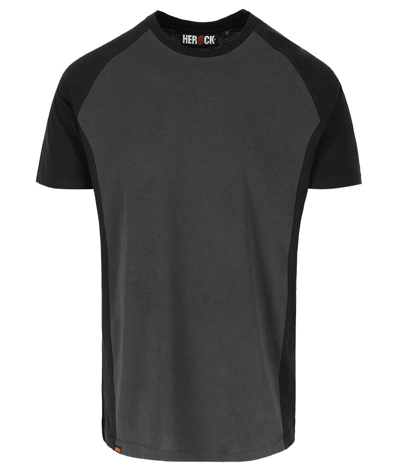 Herock T-shirt Tori grijs zwart voorkant