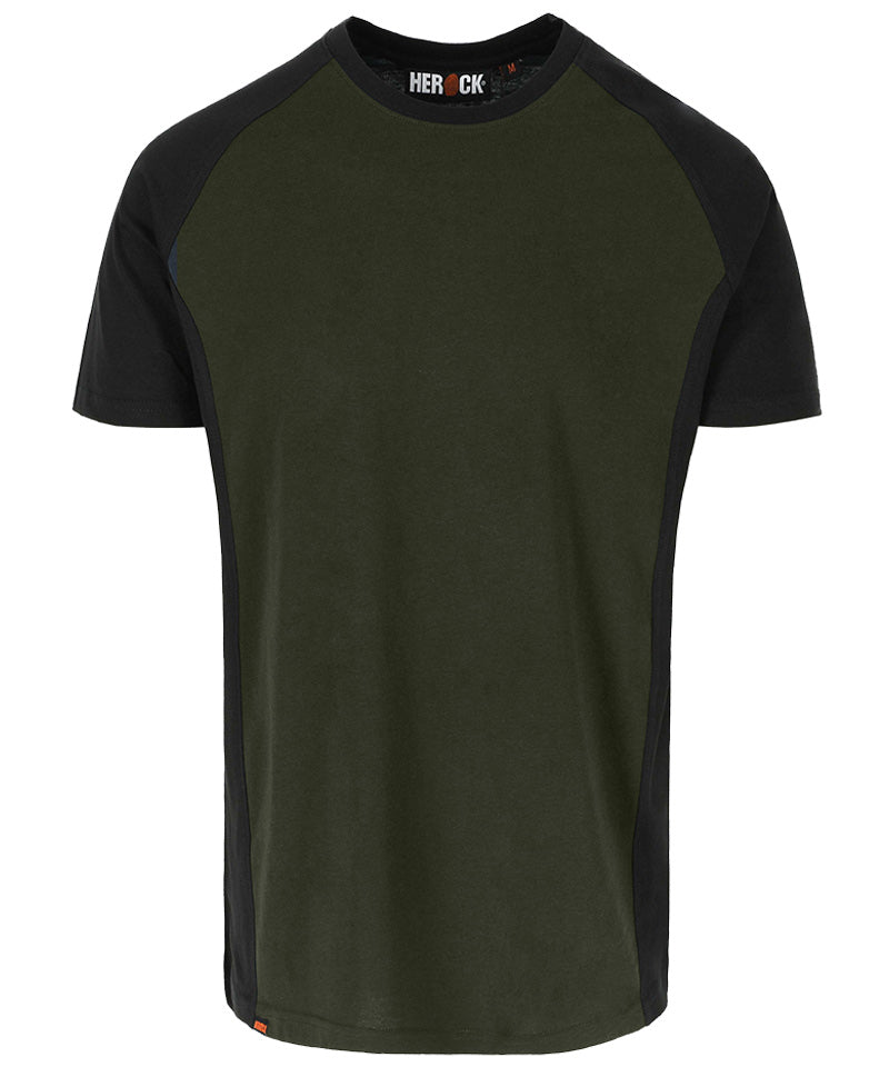 Herock T-shirt Tori groen zwart voorkant