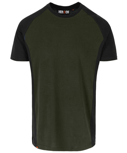 Herock T-shirt Tori groen zwart voorkant
