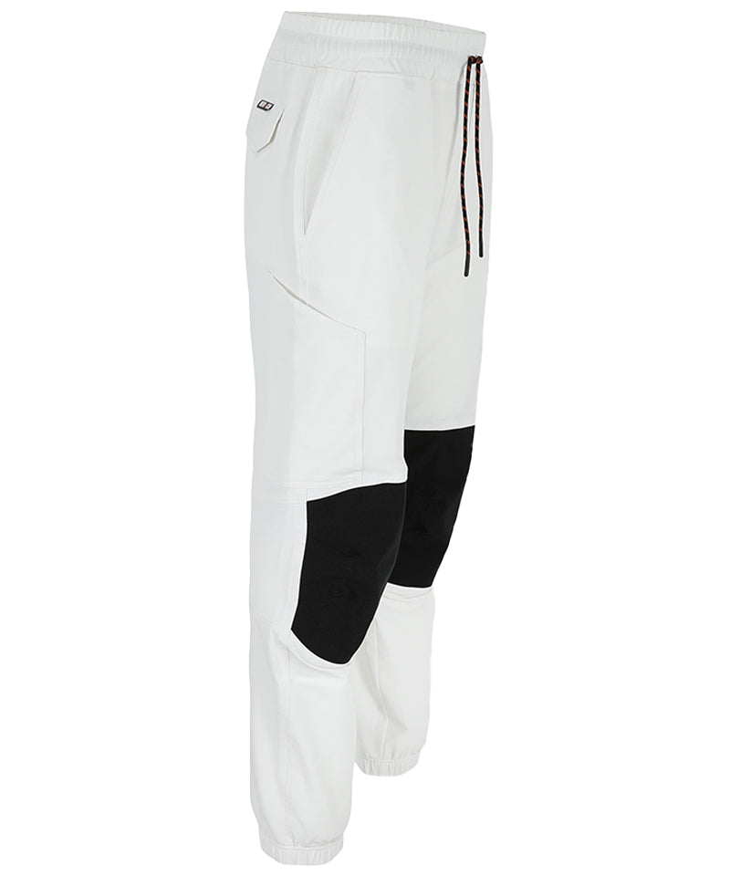 Herock Joggingwerkbroek Alon Zijkant rechts Wit