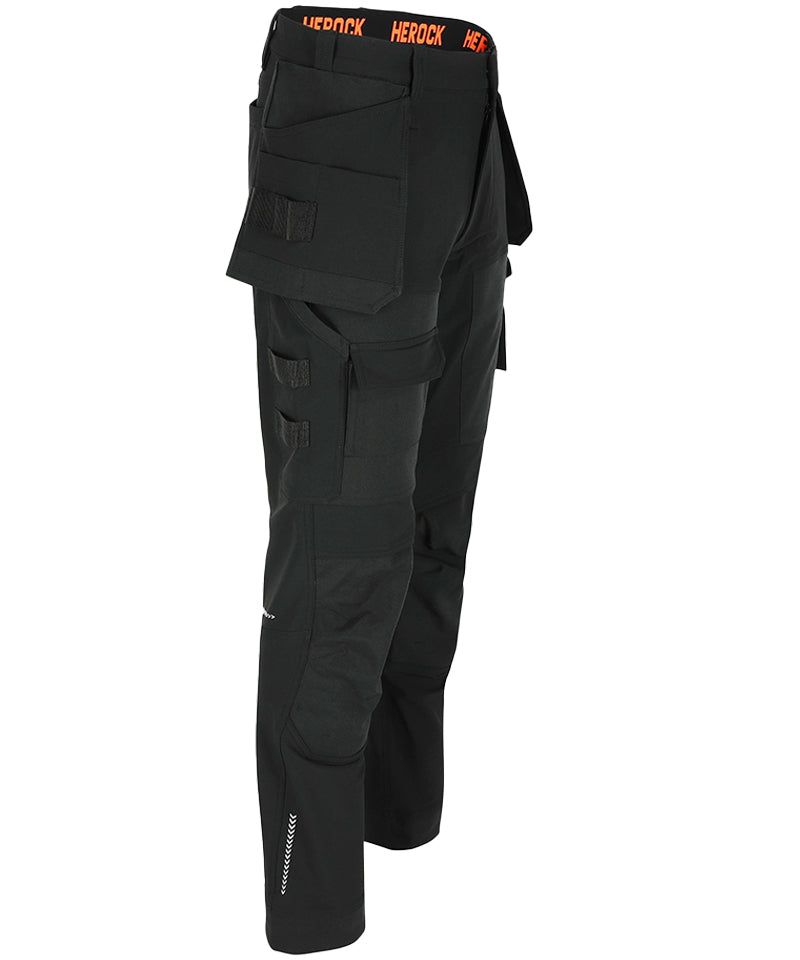 Herock werkbroek Sparo Zwart Zijkant rechts 