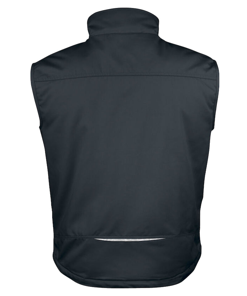 Jobman Gevoerde Bodywarmer 7517 Zwart achterkant