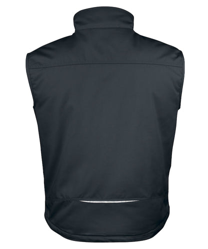 Jobman Gevoerde Bodywarmer 7517 Zwart achterkant