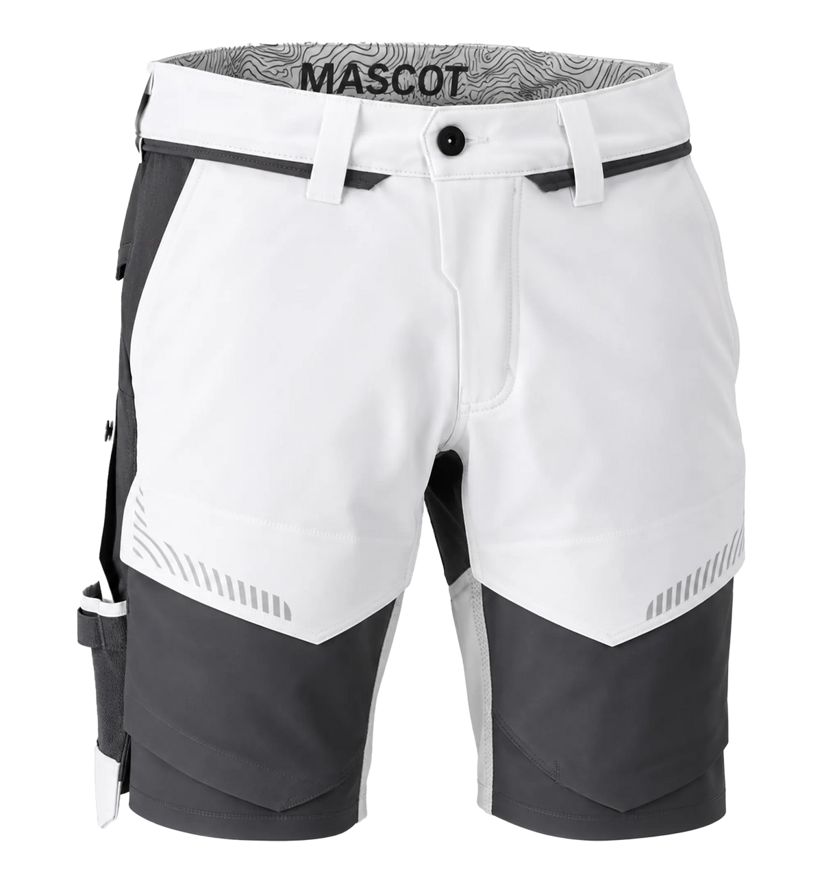 Mascot Customized stretch schilders korte werkbroek 22149 wit