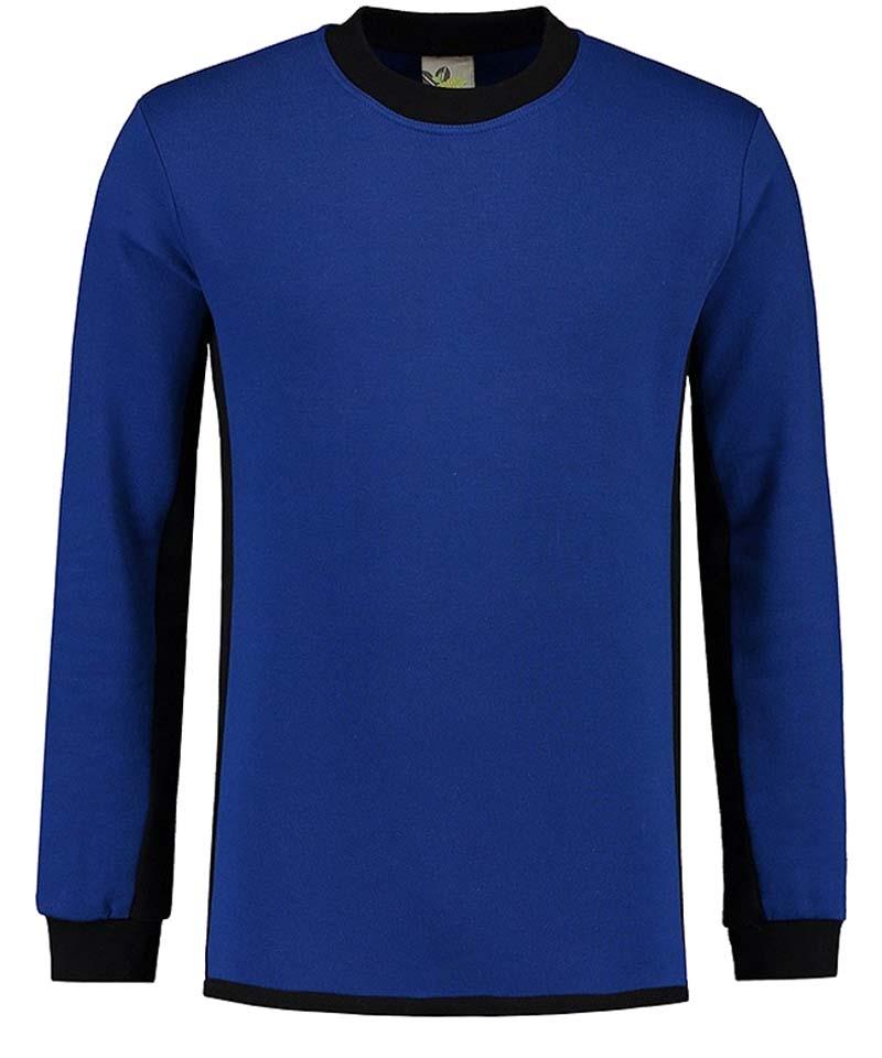 Lemon en soda contrast sweater blauw zwart