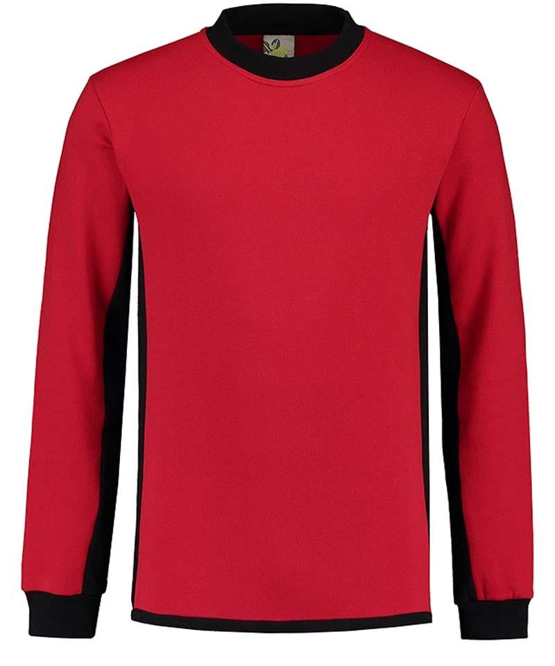 Lemon en soda contrast sweater rood zwart