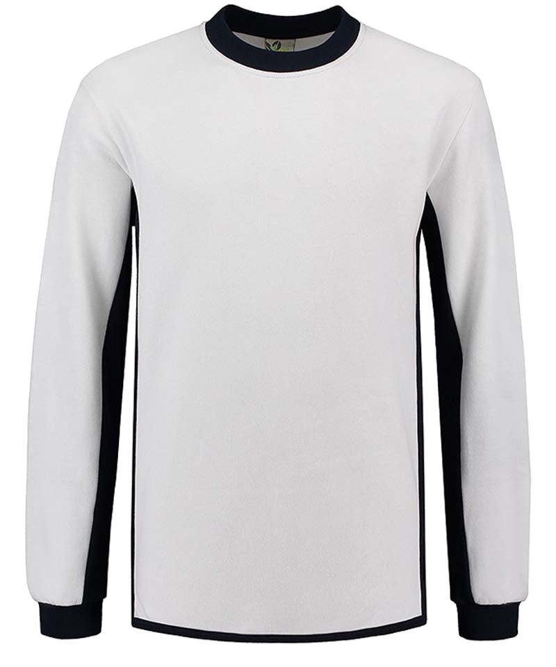 Lemon en soda contrast sweater wit zwart