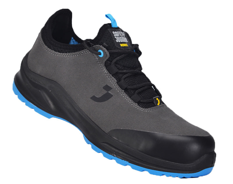 Modulo werkschoenen S3S SR laag grijs zijkant