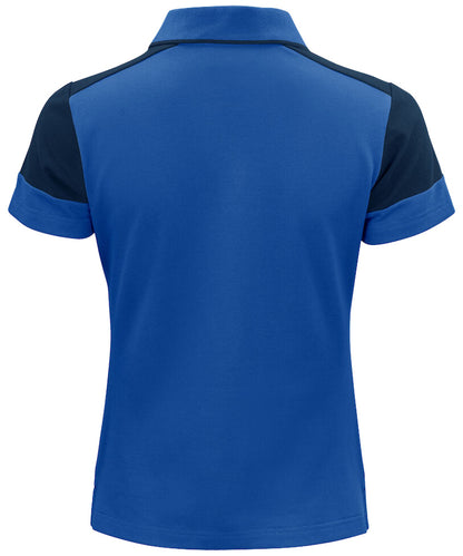 Poloshirt Dames Printer Prime Blauw-Navy achterkant