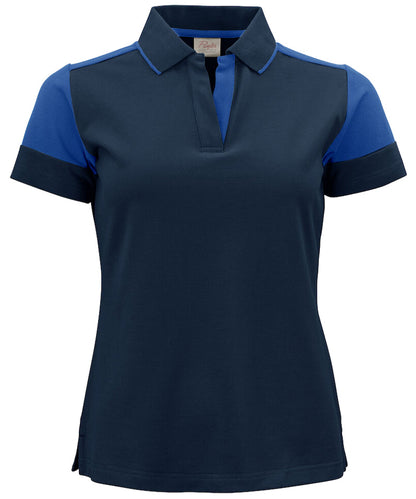 Poloshirt Dames Printer Prime Navy-Blauw voorkant