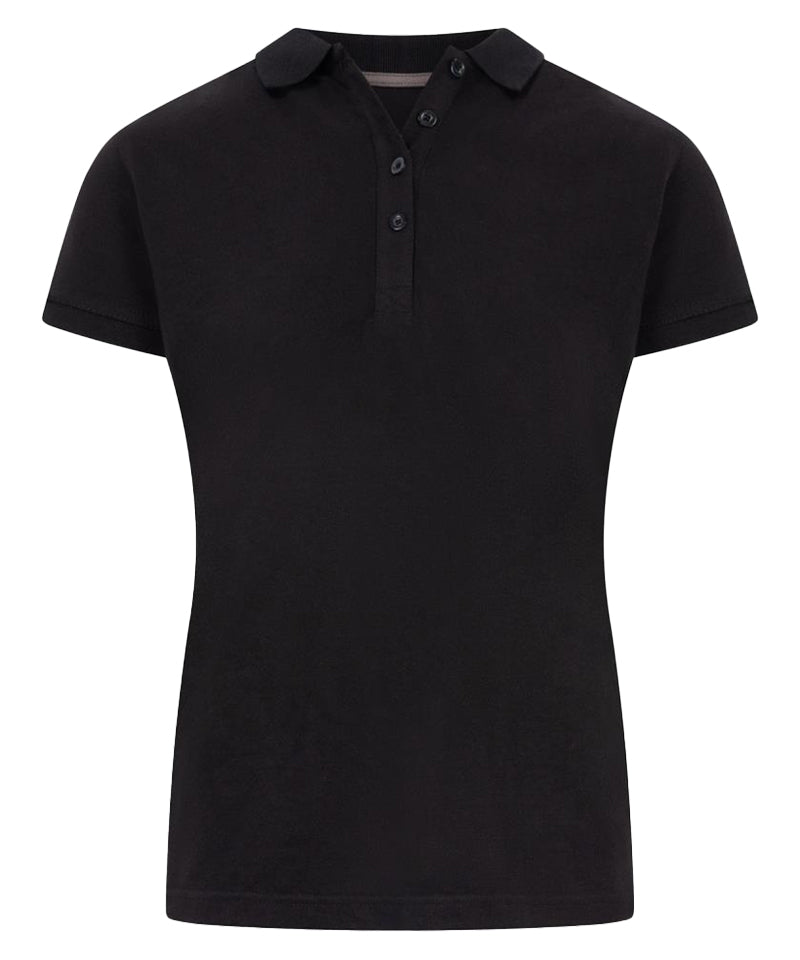 Poloshirt dames Back 2 Basic Zwart