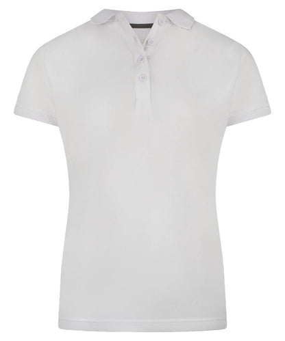 Poloshirt dames Back 2 Basic wit