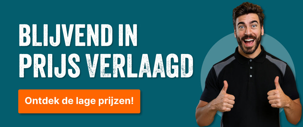 Mobiele banner prijs verlaagd