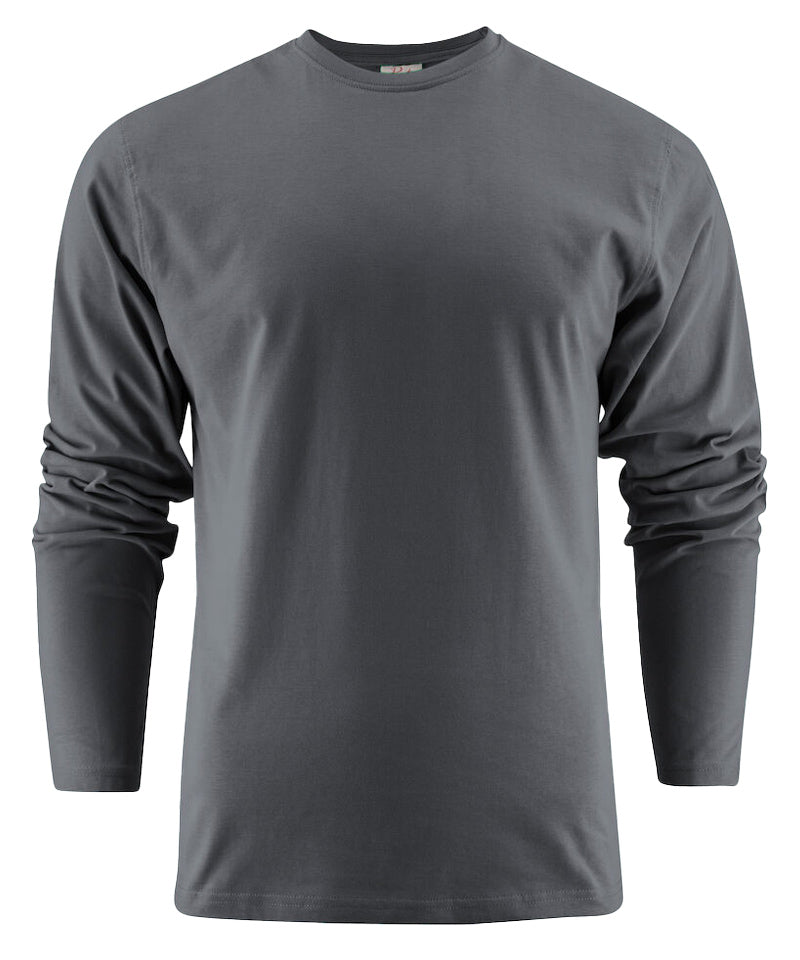 Printer Heavier T-shirt met lange mouwen Antraciet