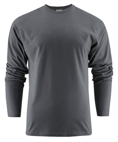 Printer Heavier T-shirt met lange mouwen Antraciet
