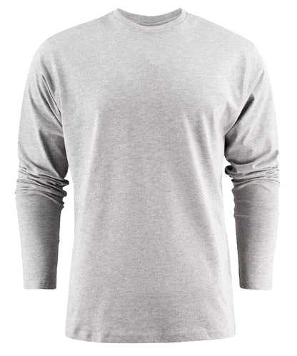 Printer Heavier T-shirt met lange mouwen Grijs