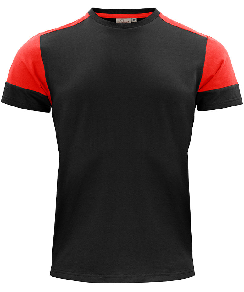 T-shirt Printer Prime zwart rood voorkant
