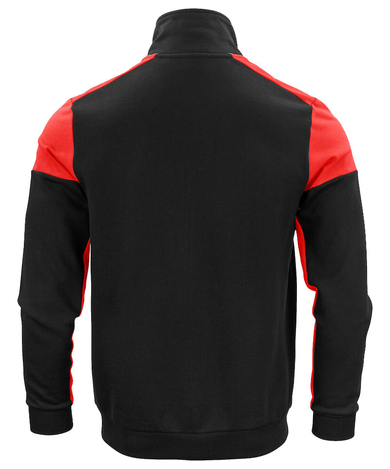 Vest Printer Prime Zwart-Rood achterkant