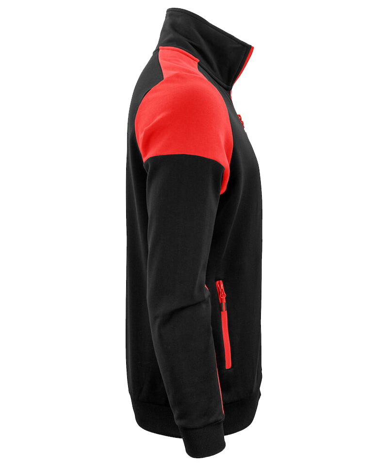 Vest Printer Prime Zwart-Rood zijkant