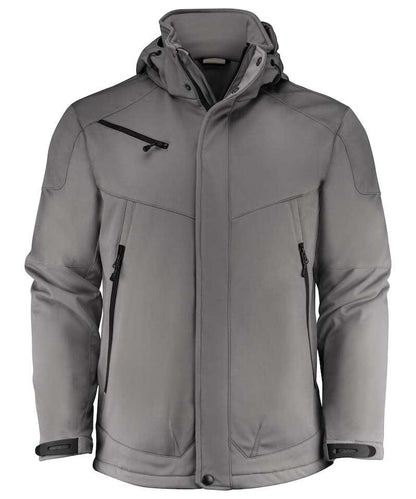 Gevoerde softshell jas Printer Skeleton grijs