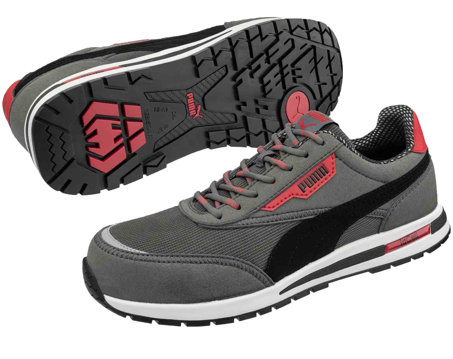 Puma werkschoenen 64326 S1PS Voorkant schuin en onderkant