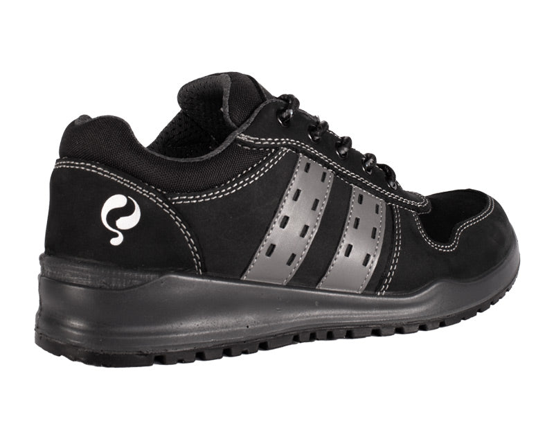 Quick werkschoenen S3 SRC Sport zwart laag achterkant