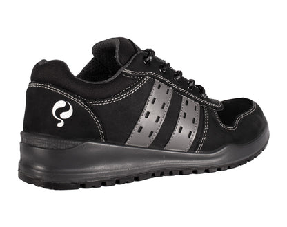 Quick werkschoenen S3 SRC Sport zwart laag achterkant