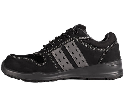 Quick werkschoenen S3 SRC Sport zwart laag zijkant links