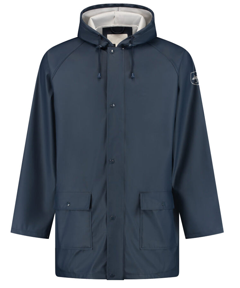 Regenjas PU Navy voorkant