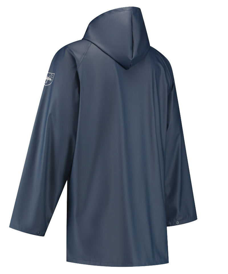 Regenjas PU navy achterkant