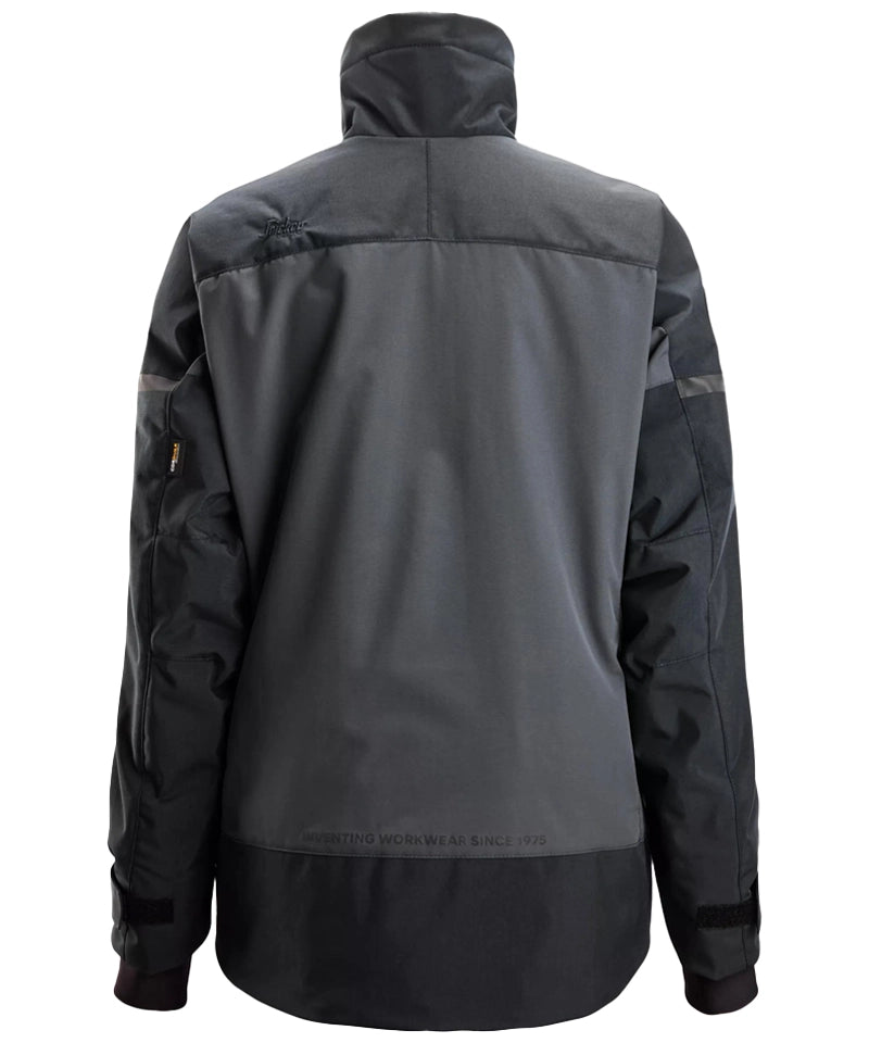 Snickers 1117 AllroundWork isolerende dames werkjas grijs achterkant