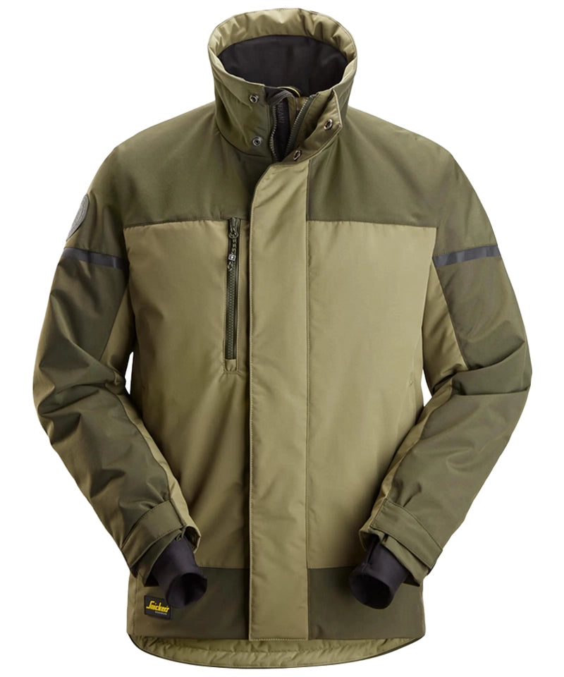 Snickers 1106 AllroundWork isolerend jack groen voorkant